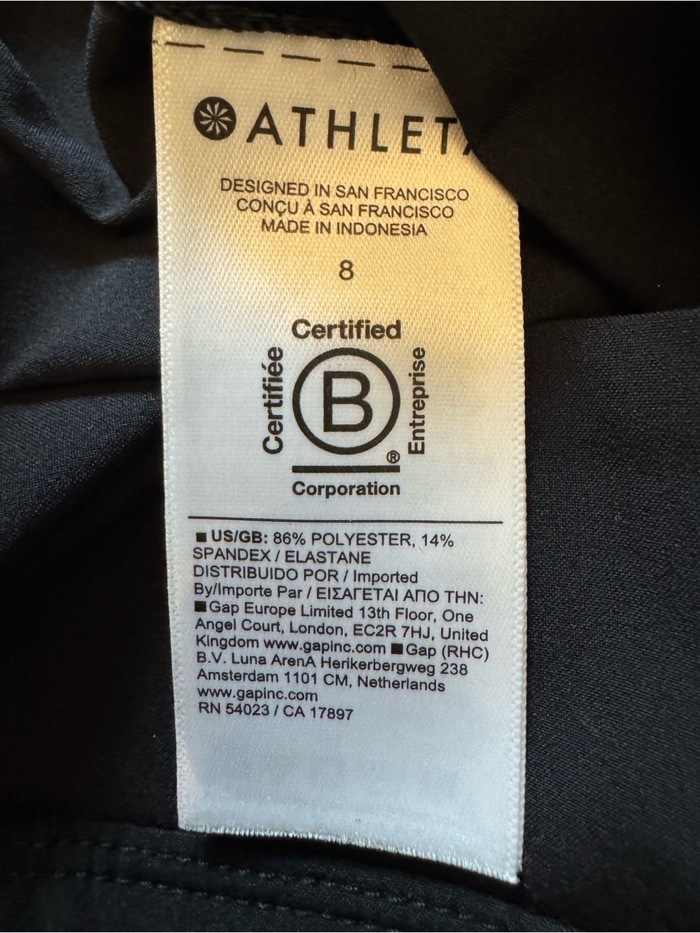 Athleta Black Cargo Athletic Skirt Size 8 Utility Travel - Picture 4 of 7
